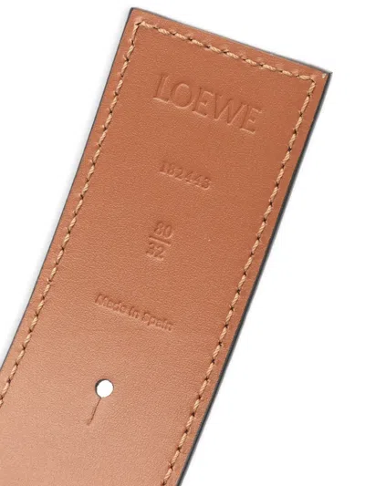 Pre-owned Loewe 2020s Anagram Reversible Leather Belt