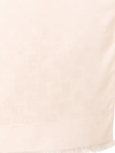 Ferragamo Gancini Scarf In Neutral