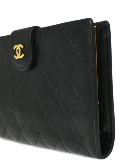 Pre-owned Chanel 1992 Bicolore Long Wallet