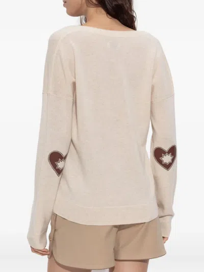 Zadig & Voltaire V-neck Sweater In Neutral