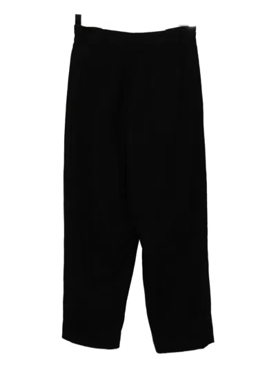 Y's Wool Pants In Black
