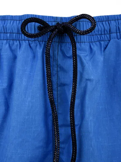 Drumohr Man Swim Trunks Azure Size Xl Polyester In Blue