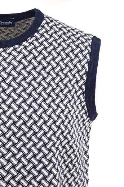 Drumohr Sweaters Blue In Black