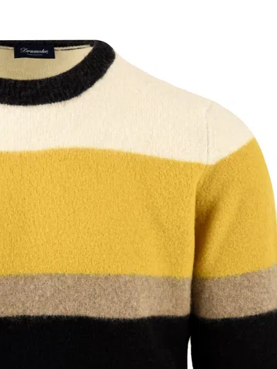 Drumohr Sweaters Red In Yellow