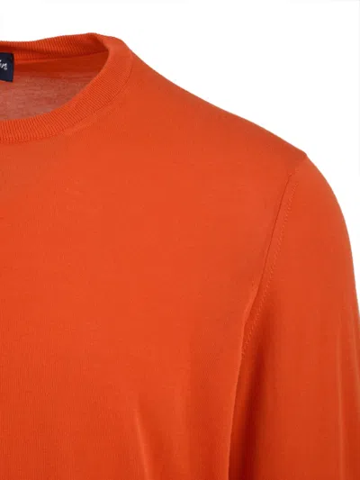 Drumohr Sweaters Red In Orange