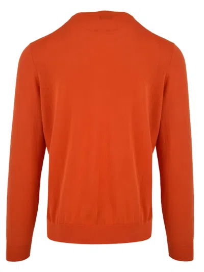 Drumohr Sweaters Red In Orange