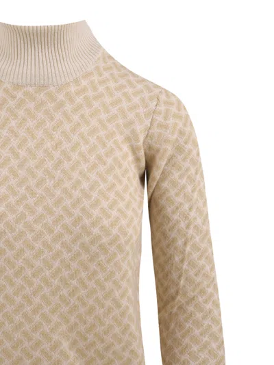 Drumohr Sweaters Sand In Brown