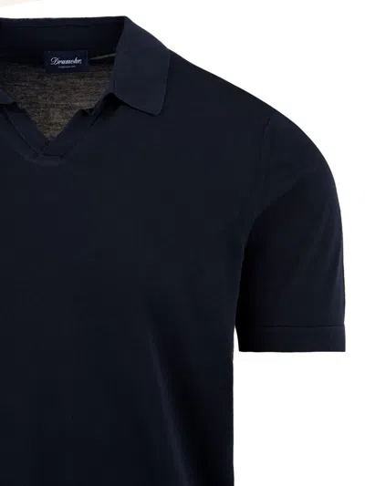 Drumohr T Shirts And Polos Blue In Blue
