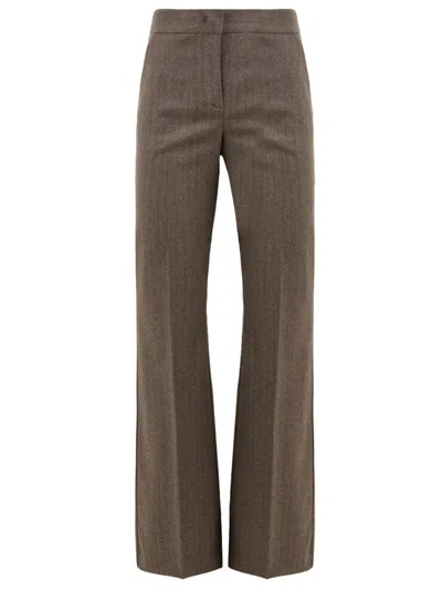 Drumohr Trousers Dove Grey In Green