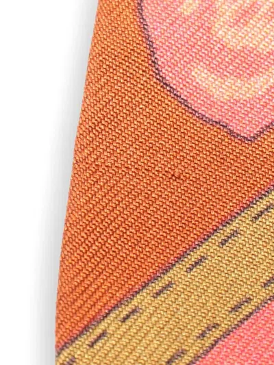 Pre-owned Hermes 10s Twilly Jockey Silk Scarf