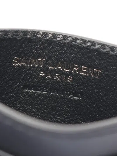 Pre-owned Saint Laurent 20s Tiny Cassandre Ysl Logo-plaque Cardholder