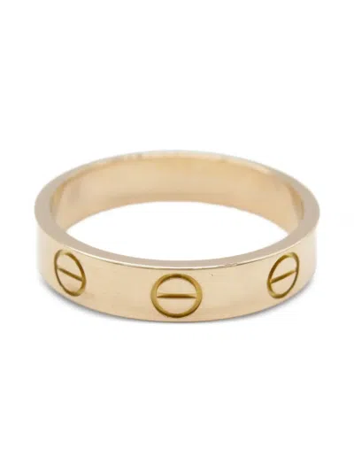 Pre-owned Cartier 2010s 18k Rose Gold Mini Love Ring