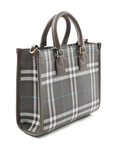 Pre-owned Burberry 2020s Mini Freya Tote Check Tote Bag