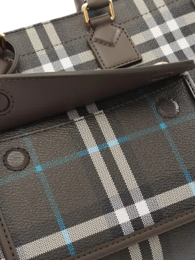 Pre-owned Burberry 2020s Mini Freya Tote Check Tote Bag