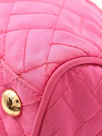 Pre-owned Prada 2000s Tessuto Impuntu Quilted Chain Bag