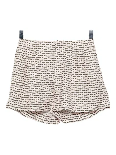 Dice Kayek Geometric Shorts In Neutral