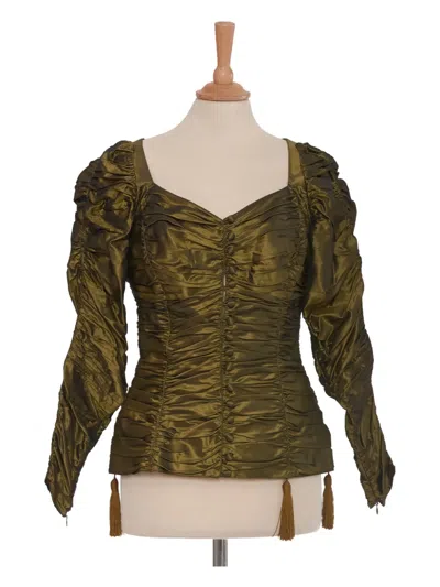 Pre-owned Lolitta  Lempicka Draped Silk Top
