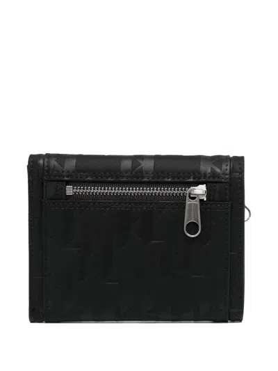 Karl Lagerfeld Monogram Wallet In Black