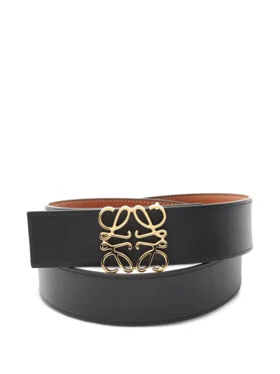 Pre-owned Loewe 20s Anagram Reversible Belt