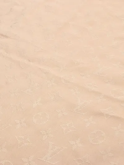 Pre-owned Louis Vuitton 2018 Monogram Silk-wool Shawl