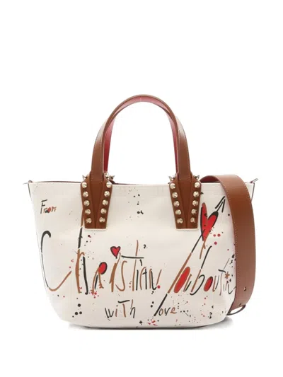 Pre-owned Christian Louboutin 2020s Large Cabata Graffiti Tote Bag