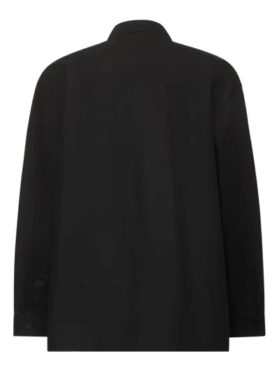 Studio Nicholson Cotton-blend Shirt In Black