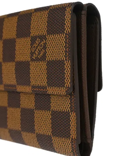 Pre-owned Louis Vuitton 2003 Damier Check Wallet