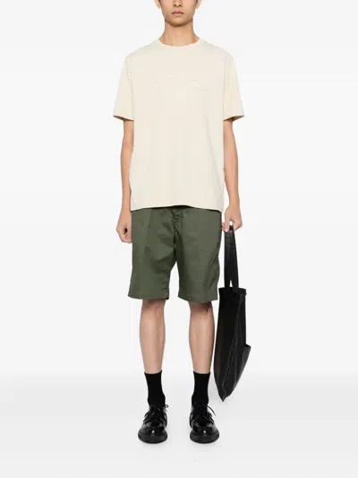 Maison Kitsuné Profile Fox-patch T-shirt In Yellow
