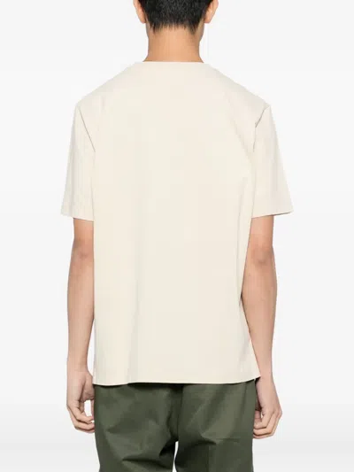 Maison Kitsuné Profile Fox-patch T-shirt In Yellow