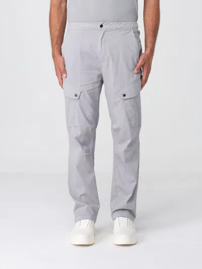 Napapijri Cotton-blend Senio Cargo Trousers In Gray
