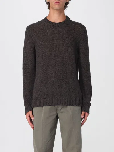 Roberto Collina Crew Neck Jumper In Brown