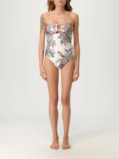 Zimmermann Rhiannon Hardware-detailed Strapless One-piece Swimsuit In White