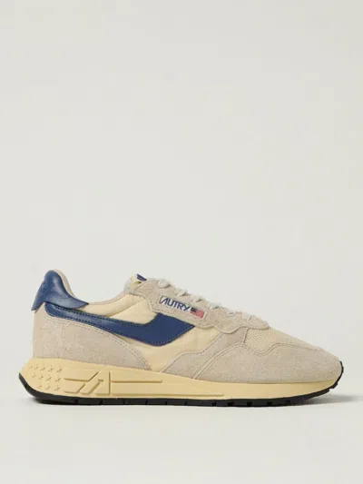Autry Reelwind Super Vintage Sneakers Beige In Animal Print