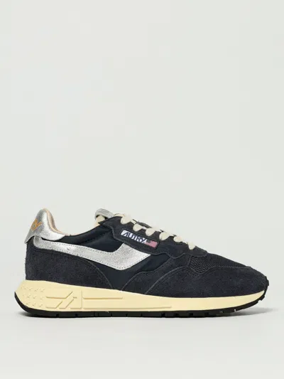 Autry 'reelwind' Blue Low Top Sneakers With Logo Patch On Tongue And Side And Logo Lettering On The Heel