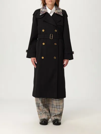 Burberry Long Sleeve Windbreaker In Black