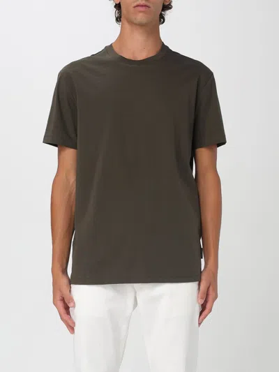 Armani Exchange Logo-embroidered Cotton T-shirt In Gray