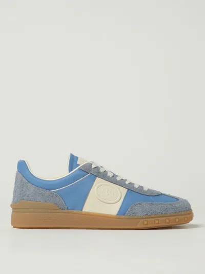 Valentino Garavani Upvillage Low Top Trainer In Crust Leather And Nylon