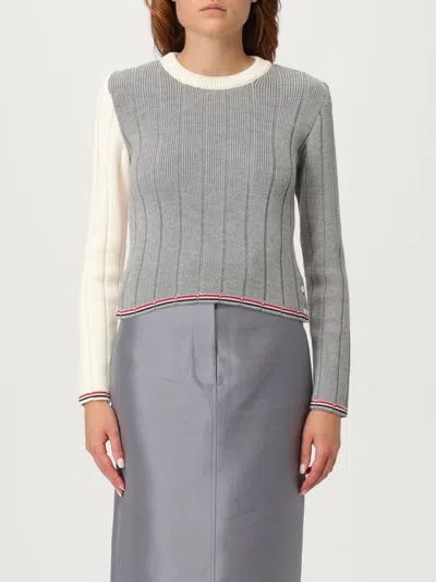 Thom Browne Virgin Wool Sweater In Gray