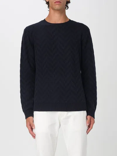 Emporio Armani Sweater  Men Color Blue In Black