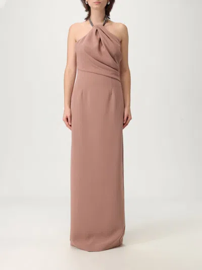Solace London Women Riva Maxi Dress In Brown