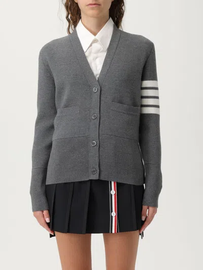 Thom Browne Women Cardigan Con Scollo A V In Gray