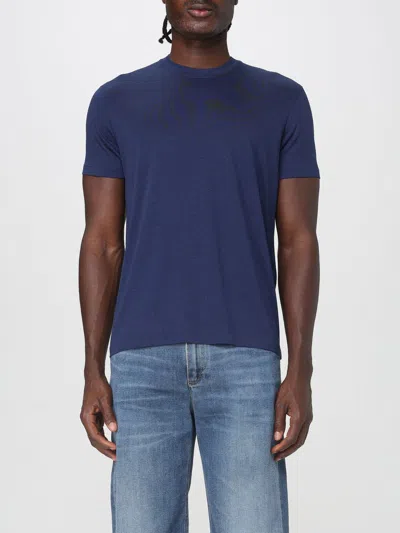 Tom Ford Regular Fit Blue T-shirt With Crew Necklinen In Blue