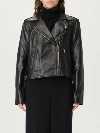 Michael Kors Leather Moto Jacket