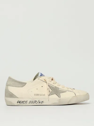 Golden Goose Super-star Nappa Upper Nabuk Star Suede Tongue Heel And Spur In White