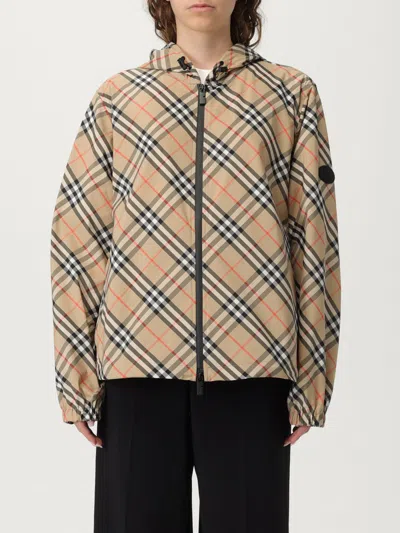 Burberry Salcombe Check Zip Track Jacket In Brown