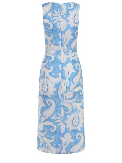 Etro Dress Made Of Viscose In Blue