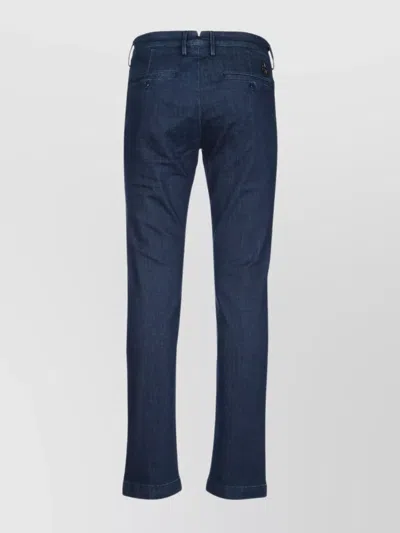 Jacob Cohen Trousers With Belt Loops And Pockets In Blue