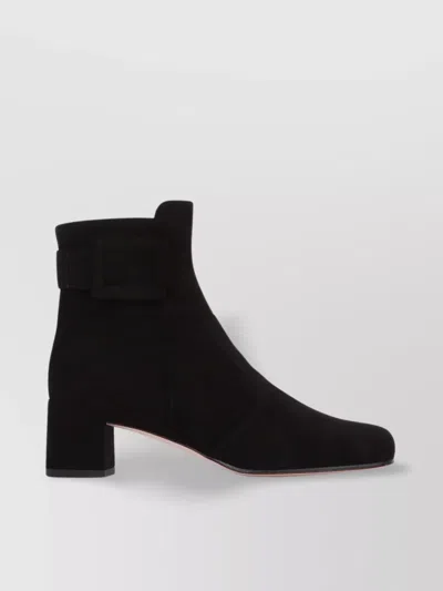 Roger Vivier 45 Ankle Block Heel Bootie