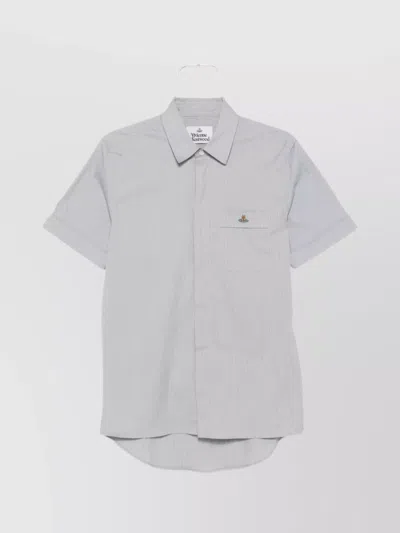 Vivienne Westwood Casual Shirt Collar Button-down In Gray