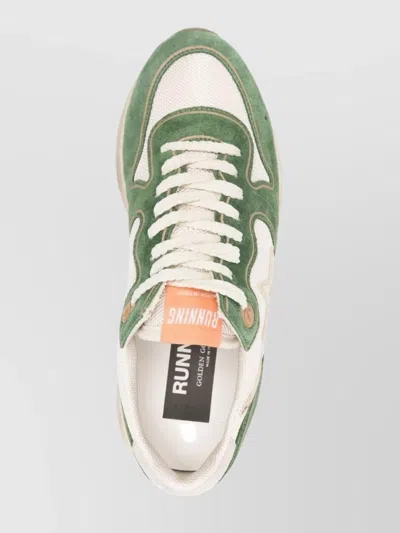 Golden Goose Low Top Sneakers With Mesh And Suede